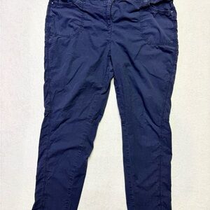 Chico's Navy Straight-Leg Women's Pants Eu size 2 US 12